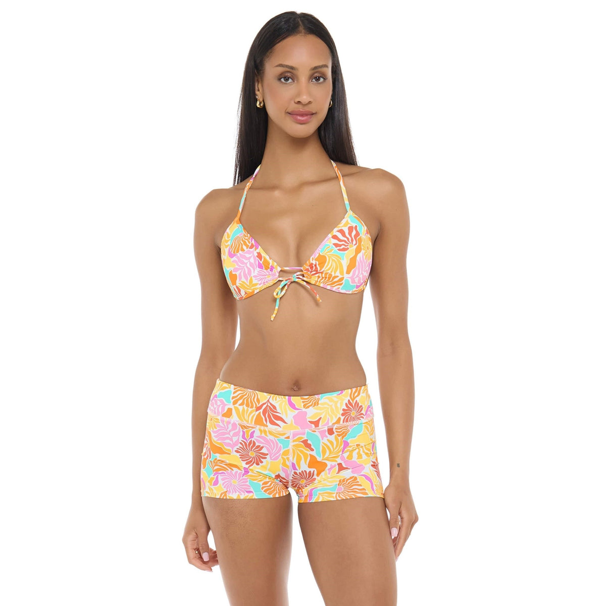Alina Swim Shorts - CORAL BLOOM - Eidon