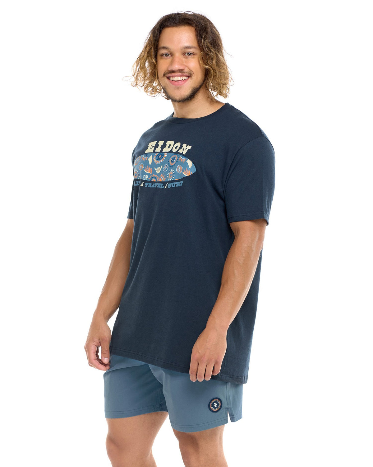 FINNEUS FISH MENS TEE-Navy