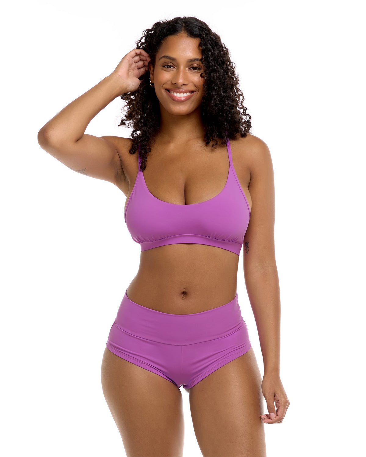 Alexa D, DD, E & F Cup Top - VIOLET