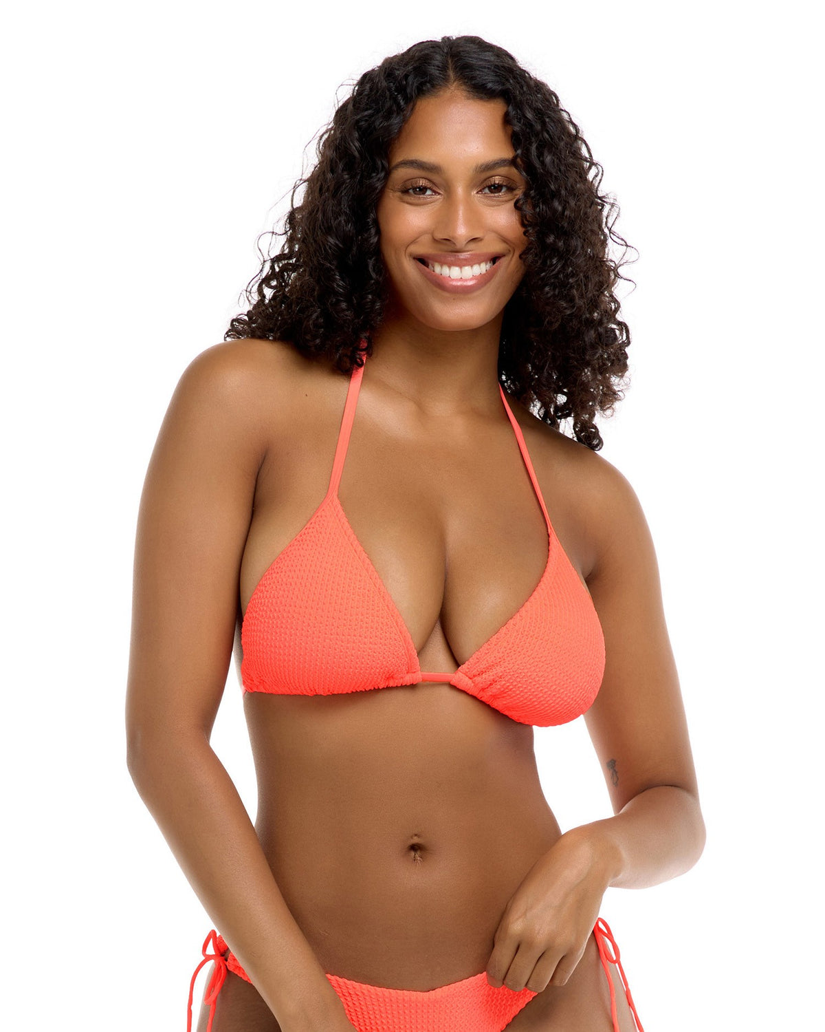 Haut de bikini Kali Slider de bonnet D - SORBET (Sour peach)