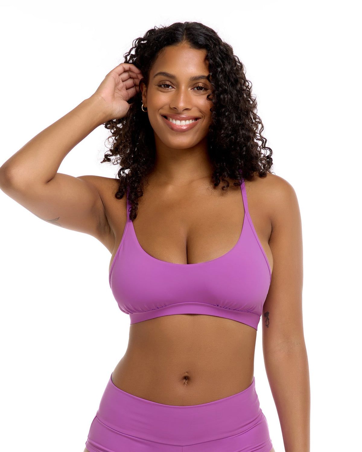 Alexa D, DD, E & F Cup Top - VIOLET